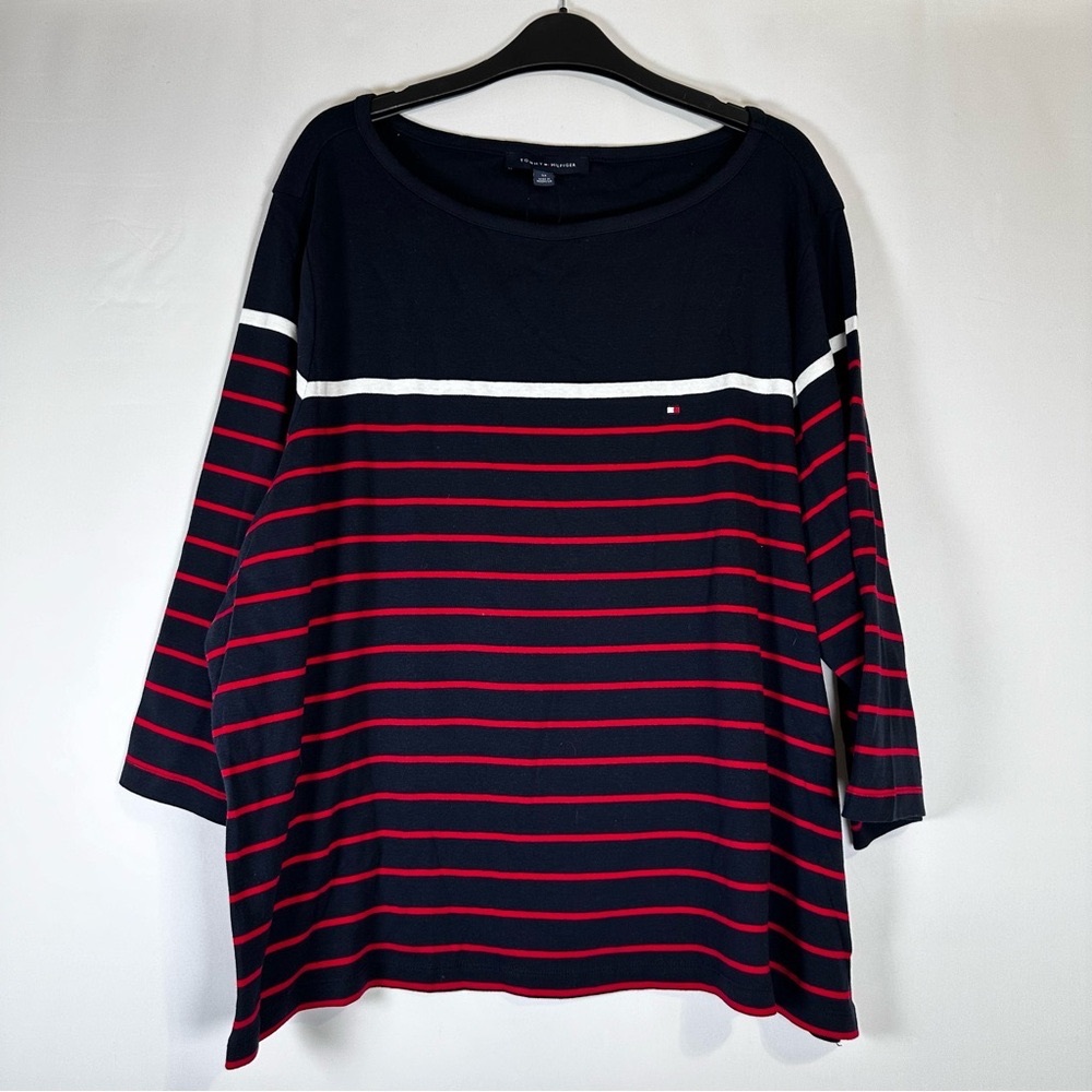 Lagenlook Tommy Hilfiger Woman’s Size 3X Long Sleeve Shirt